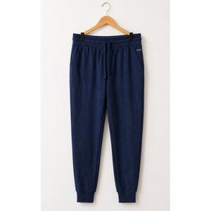 Zuda Flecked French Terry Joggers Women Small Blue Athleisure Sweatpants Outdoor